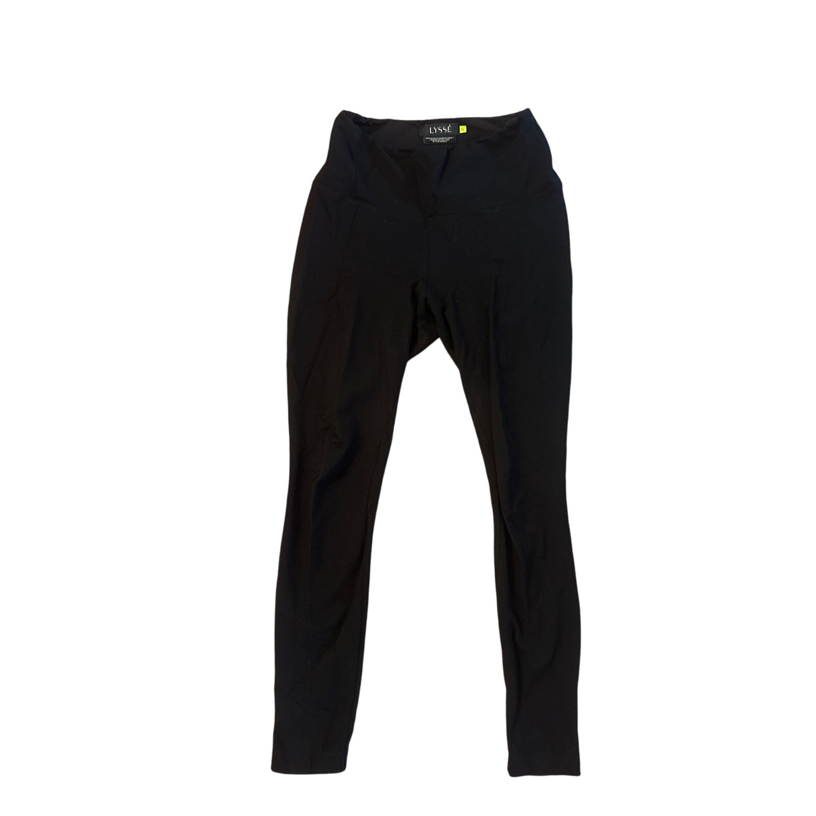 Women S Lysse Black Pants Leggings High Waisted Pull-On Shaping Ponte Knit